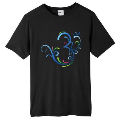 Om Shanti Peace Aum Dharma Yoga Hindu Buddhism Flower Tall Fusion ChromaSoft Performance T-Shirt