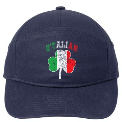 Otalian St Patricks Day Italian Italy Flag Italia 7-Panel Snapback Hat