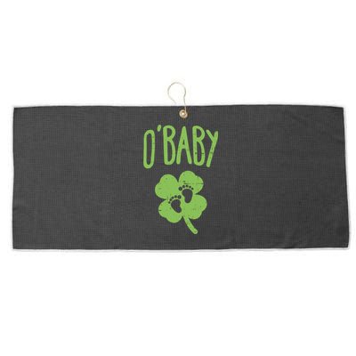 O St Patricks Day Pregancy Announcet Gift Mom Gift Large Microfiber Waffle Golf Towel