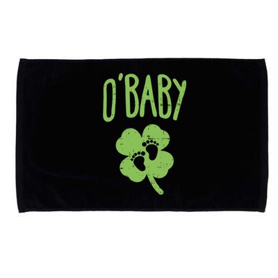 O St Patricks Day Pregancy Announcet Gift Mom Gift Microfiber Hand Towel