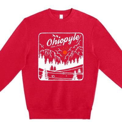 Ohiopyle State Park Pennsylvania Modern Cool Pn Premium Crewneck Sweatshirt