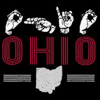 Ohio S.T.A.T.E Pride Sign Language Letters Sports Fan City Backpack