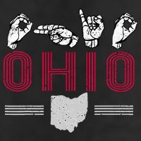 Ohio S.T.A.T.E Pride Sign Language Letters Sports Fan Adult Drive Performance Visor