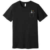 Oktoberfest Skeleton Pocket German Bavarian Premium T-Shirt