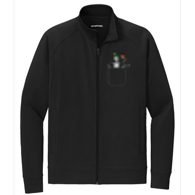 Oktoberfest Skeleton Pocket German Bavarian Stretch Full-Zip Cadet Jacket