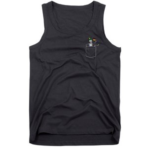 Oktoberfest Skeleton Pocket German Bavarian Tank Top