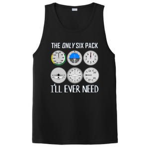 Only Six Pack Ill Need Funny Pilot Quote Gift PosiCharge Competitor Tank