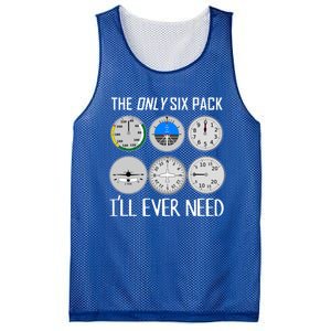 Only Six Pack Ill Need Funny Pilot Quote Gift Mesh Reversible Basketball Jersey Tank