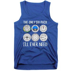 Only Six Pack Ill Need Funny Pilot Quote Gift Tank Top