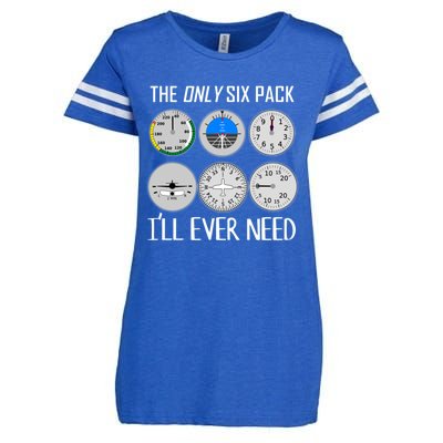 Only Six Pack Ill Need Funny Pilot Quote Gift Enza Ladies Jersey Football T-Shirt