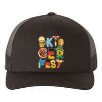 Oktoberfest Sausage Pretzel Beer Vintage Retro Yupoong Adult 5-Panel Trucker Hat