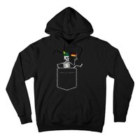 Oktoberfest Skeleton Pocket German Bavarian Hoodie