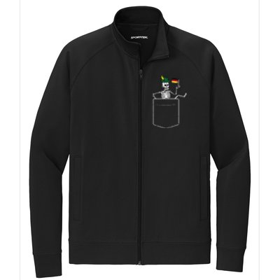 Oktoberfest Skeleton Pocket German Bavarian Stretch Full-Zip Cadet Jacket