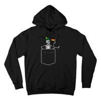 Oktoberfest Skeleton Pocket German Bavarian Tall Hoodie