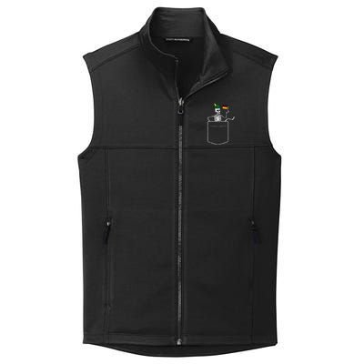 Oktoberfest Skeleton Pocket German Bavarian Collective Smooth Fleece Vest