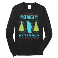 Omg Santa's Penguin Long Sleeve Shirt