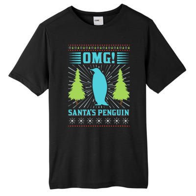 Omg Santa's Penguin Tall Fusion ChromaSoft Performance T-Shirt