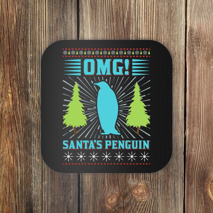 Omg Santa's Penguin Coaster