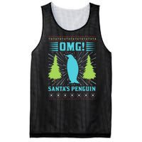 Omg Santa's Penguin Mesh Reversible Basketball Jersey Tank