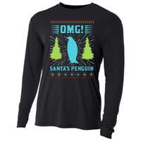 Omg Santa's Penguin Cooling Performance Long Sleeve Crew