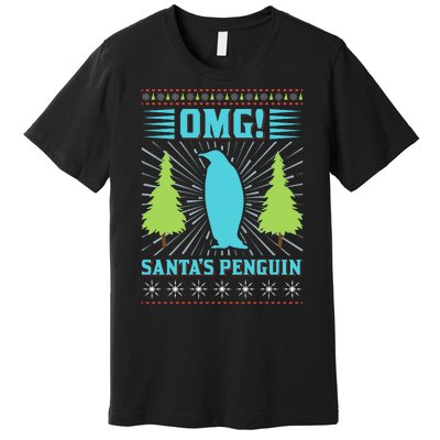 Omg Santa's Penguin Premium T-Shirt