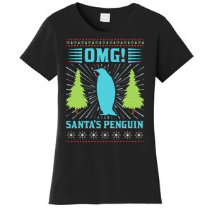 Omg Santa's Penguin Women's T-Shirt