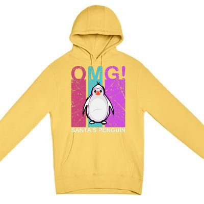 Omg Santa's Penguin Premium Pullover Hoodie