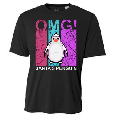 Omg Santa's Penguin Cooling Performance Crew T-Shirt