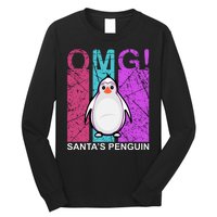 Omg Santa's Penguin Long Sleeve Shirt