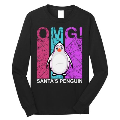 Omg Santa's Penguin Long Sleeve Shirt