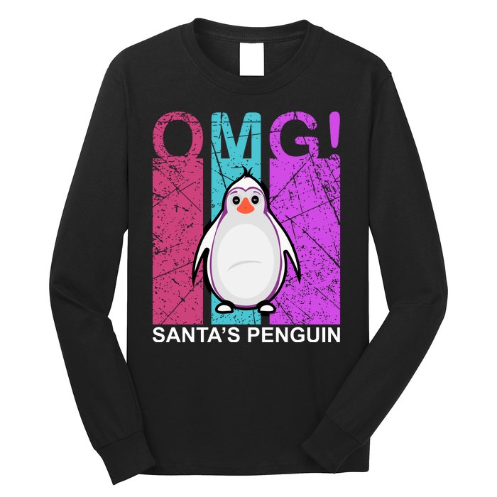 Omg Santa's Penguin Long Sleeve Shirt