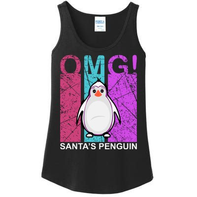 Omg Santa's Penguin Ladies Essential Tank