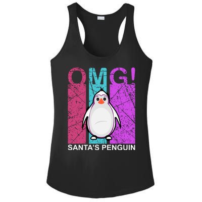 Omg Santa's Penguin Ladies PosiCharge Competitor Racerback Tank