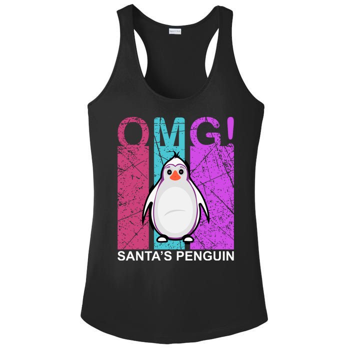 Omg Santa's Penguin Ladies PosiCharge Competitor Racerback Tank