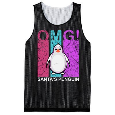 Omg Santa's Penguin Mesh Reversible Basketball Jersey Tank