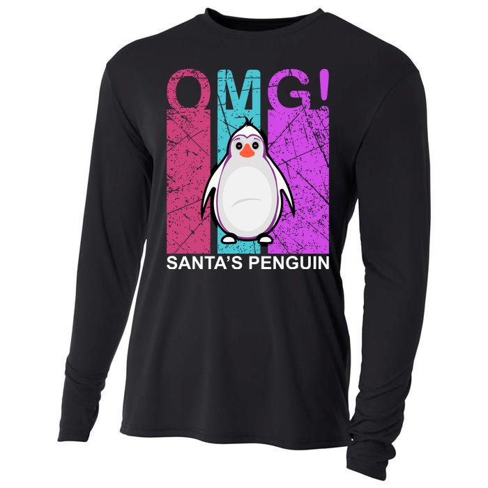 Omg Santa's Penguin Cooling Performance Long Sleeve Crew