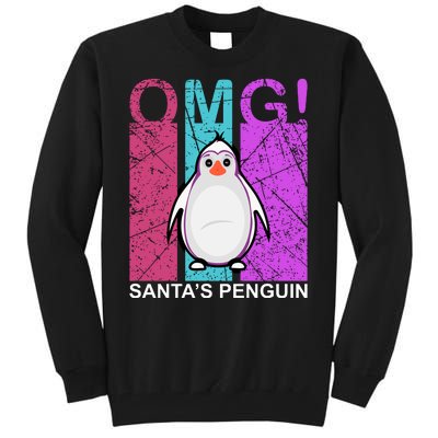 Omg Santa's Penguin Tall Sweatshirt