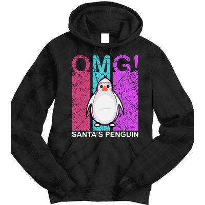 Omg Santa's Penguin Tie Dye Hoodie