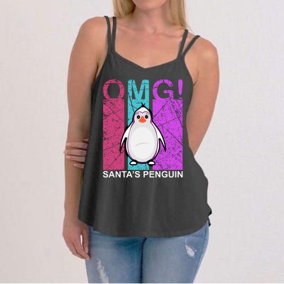 Omg Santa's Penguin Women's Strappy Tank