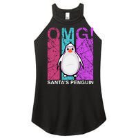 Omg Santa's Penguin Women's Perfect Tri Rocker Tank