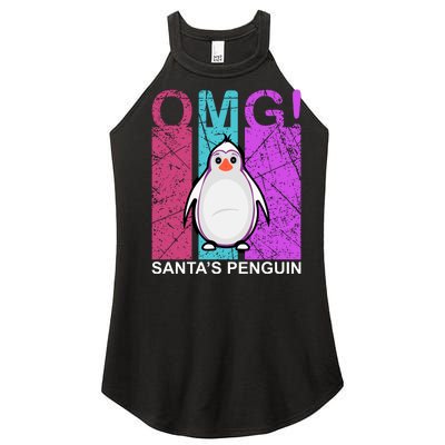 Omg Santa's Penguin Women's Perfect Tri Rocker Tank