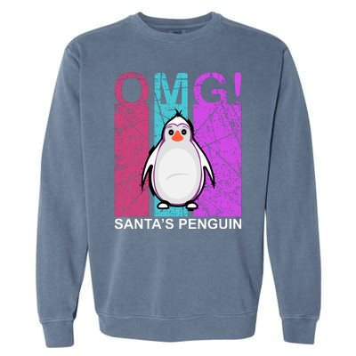 Omg Santa's Penguin Garment-Dyed Sweatshirt