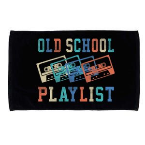 Old School Playlist Rock Cassette Tape Music Old School Band Microfiber Hand Towel