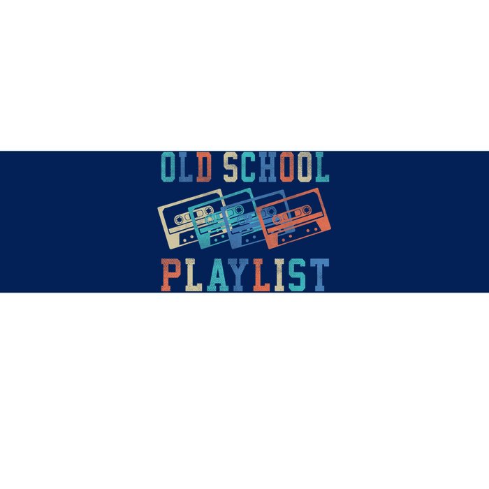 Old School Playlist Rock Cassette Tape Music Old School Band Bumper Sticker