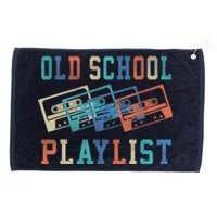 Old School Playlist Rock Cassette Tape Music Old School Band Grommeted Golf Towel