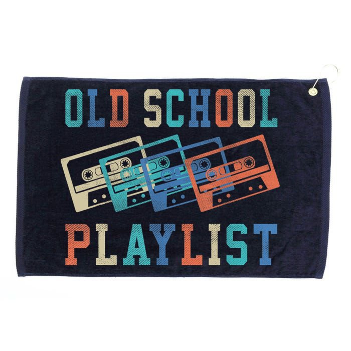 Old School Playlist Rock Cassette Tape Music Old School Band Grommeted Golf Towel