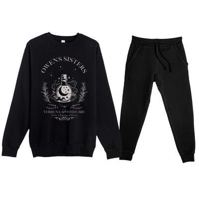 Owens Sisters Practical Magic Halloween Apothecary Premium Premium Crewneck Sweatsuit Set