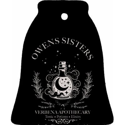 Owens Sisters Practical Magic Halloween Apothecary Premium Ceramic Bell Ornament