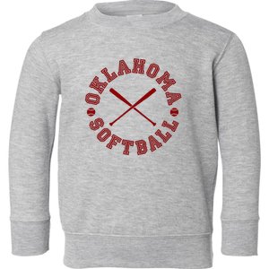 Oklahoma Softball Roundel Toddler Sweatshirt