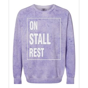 One Stall Rest Funny Quote With Square Frame Shopping. Colorblast Crewneck Sweatshirt